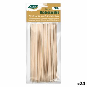 Set de Pinchos para Barbacoa Algon Bambú 200 x 2,5 x 20 mm (100