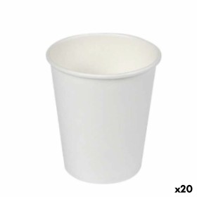 Set de Vasos Algon Cartón Desechables Blanco 20 Unidades (100