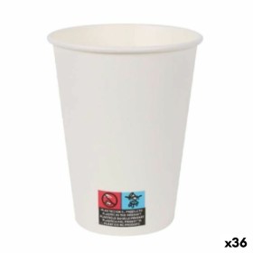 Set de Vasos Algon Cartón Desechables Blanco 36 Unidades (12