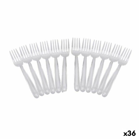 Set de tenedores reutilizables Algon Transparente Plástico 36