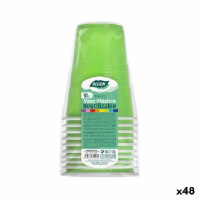 Set de vasos reutilizables Algon Verde 48 Unidades 450 ml (10