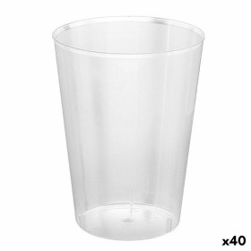 Set de vasos reutilizables Algon Transparente Sidra 40 unidades