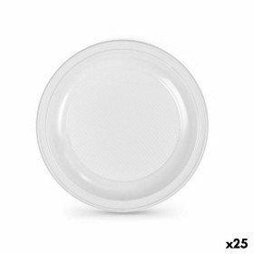 Set de platos reutilizables Algon Blanco Plástico 25 x 25 x 1,5