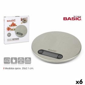 Báscula Digital de Cocina Basic Home Plateado 20 x 2,1 cm (6