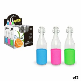 Bottle Anna Anna Glass Silicone With lid 500 ml (12 Units) (0,5