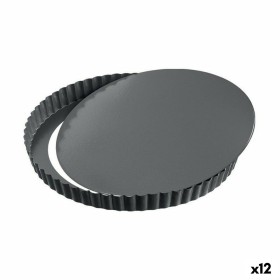 Molde Desmontable Quttin Negro Acero al carbono 24 x 2,8 cm (12