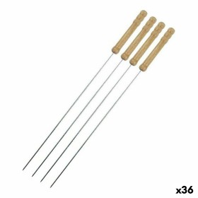 Set de Pinchos para Barbacoa Metal 38,5 cm (4 Piezas) (36