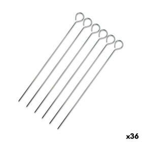 Set de Pinchos para Barbacoa Wooow Metal 6 Piezas 30 cm (36