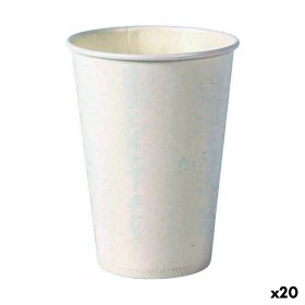 Set de Vasos Algon Desechables Cartón Blanco 20 Piezas 220 ml