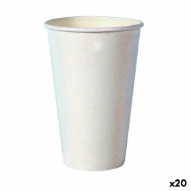 Set de Vasos Algon Desechables Cartón Blanco 35 Piezas 350 ml