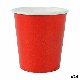 Set de Vasos Algon Desechables Cartón Rojo 20 Piezas 120 ml (24
