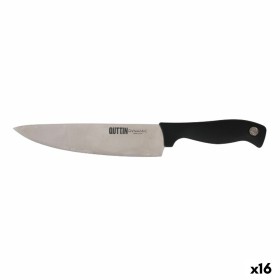 Cuchillo de Cocina Quttin Dynamic Negro Plateado 20 cm (16