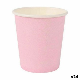 Set de Vasos Algon Desechables Cartón Rosa 20 Piezas 120 ml (24
