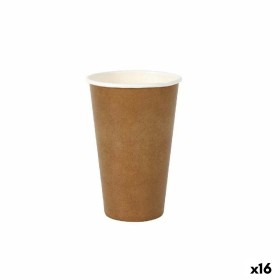Set de Vasos Algon Desechables papel kraft 15 Piezas 450 ml (16