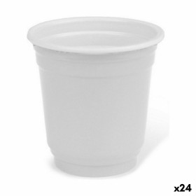 Set de Vasos de Chupito Algon Reutilizable Blanco Plástico 36