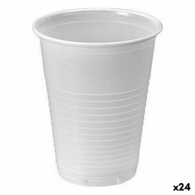 Set de vasos reutilizables Algon Blanco 25 Piezas 200 ml (24