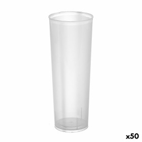 Set de vasos reutilizables Algon De tubo Transparente 10 Piezas
