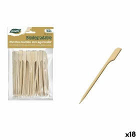 Set de Pinchos para Barbacoa Algon Bambú 100 Piezas 10,5 cm (18