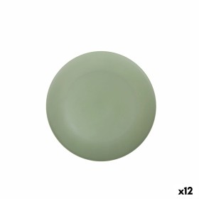Plato Llano Alfares Melamina Verde 32,5 x 2 cm (12 Unidades)