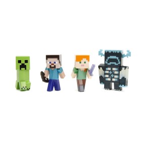 Conjunto de Figuras Minecraft 7 cm 4 Peças