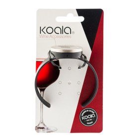 Wein-Thermometer Koala Bodega Uhr Schwarz Kunststoff 7,5 x 7,5