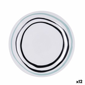 Plato Llano Bidasoa Zigzag Multicolor Cerámica Ø 26,5 cm (12