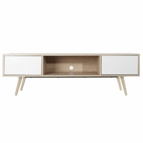 Mueble de TV DKD Home Decor Blanco Metal Madera MDF (160 x 40 x