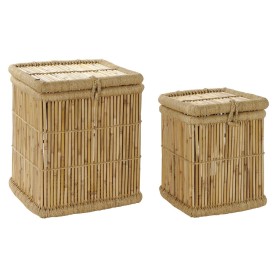 Korb-Set DKD Home Decor natürlich Schnur Bambus (46 x 46 x 55