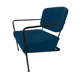 Sitz DKD Home Decor Blau Metall 62 x 76 x 76 cm 55,5 x 72 x 71
