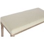 Bench Home ESPRIT White Natural Polyester Rubber wood 100 x 38