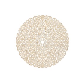 Decoración de Pared Home ESPRIT Blanco Natural Mandala Indio