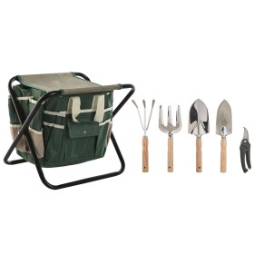 Kit de herramientas de jardinería Home ESPRIT 7 Piezas Negro