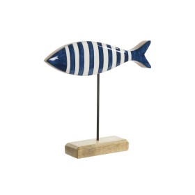 Decorative Figure Home ESPRIT Blue White Natural Fish