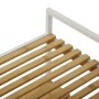Estantería de Baño Versa White Metal PVC Bambú (32,5 x 70 x 39