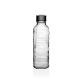 Botella Versa 500 ml Transparente Vidrio Aluminio 7 x 22,7 x 7