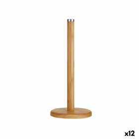 Portarrollos de Cocina Marrón Bambú 14 x 32,5 x 14 cm (12