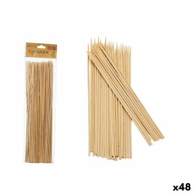 Set de Pinchos para Barbacoa Bambú 0,3 x 30 x 0,3 cm (48
