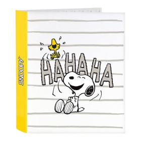 Carpeta de anillas Snoopy Friends Forever Blanco Amarillo A4