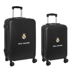 Kofferset Real Madrid C.F. + mediano 24 Trolley Marineblau 40 x
