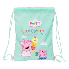 Bolsa Mochila con Cuerdas Peppa Pig Ice cream Rosa Menta 26 x