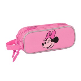 Portatodo Doble Minnie Mouse Loving Rosa 21 x 8 x 6 cm