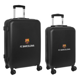 Kofferset F.C. Barcelona + mediano 24 Trolley Schwarz 40 x 63 x 26 cm (2 Stücke) F.C. Barcelona - 1