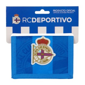 Cartera R. C. Deportivo de La Coruña Azul 12.5 x 9.