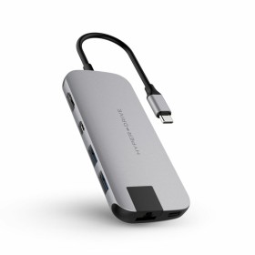 Hub USB Hyper HD247B-Grey Noir Gris Noir/Gris