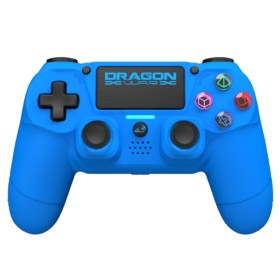 Mando Gaming Inalámbrico Dragon War Shock 4 Azul Bluetooth