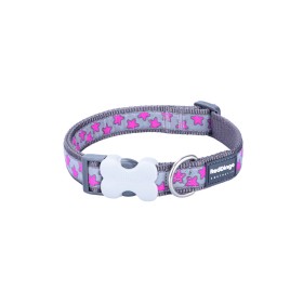 Collar para Perro Red Dingo STYLE HOT PINK ON COOL GREY 15 mm x