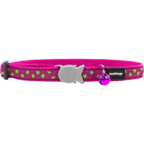 Collar para Perro Red Dingo STYLE STARS LIME ON HOT PINK 15 mm