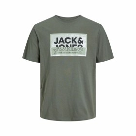 Camiseta de Manga Corta Hombre Jack & Jones logan Verde oscuro