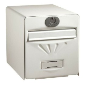 Caixa de correio Burg-Wachter  Branco Aço inoxidável Cristal Aço Galvanizado 36,5 x 28 x 31 cm Burg-Wachter - 1
