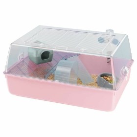 Jaula Ferplast Mini Duna Hamster Cor de Rosa Plástico